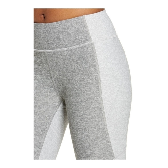Outdoor Voices Two-Tone High Rise Warm Up Leggings Women's XS Ash Gray Dove - Picture 3 of 8